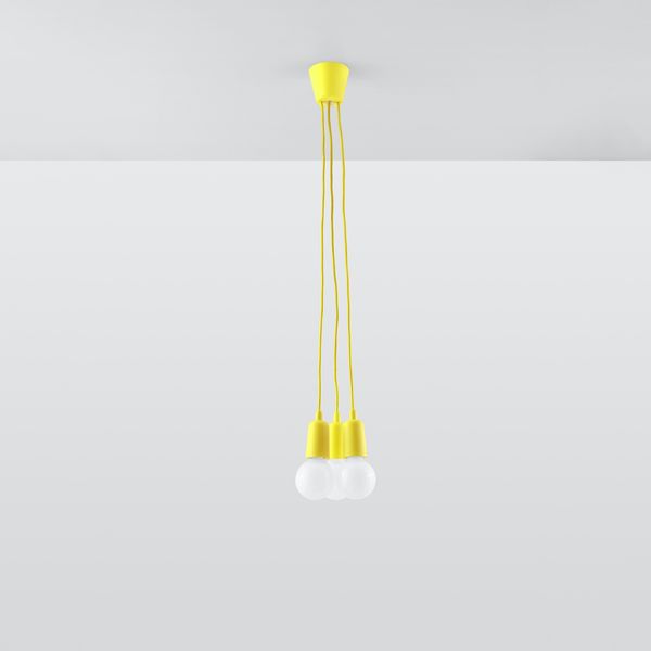 Lampa wisząca DIEGO 3 żółta zdjęcie 2