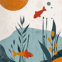 Plakat 70x70cm Podwodny Świat