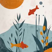 Plakat 70x70cm Podwodny Świat