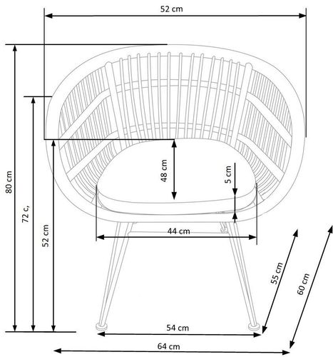 Krzesło Grasilla rattan na Arena.pl