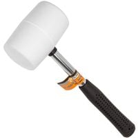 MŁOTEK GUMOWY Z METALOWYM UCHWYTEM BIAŁY  70 mm, 680 g
