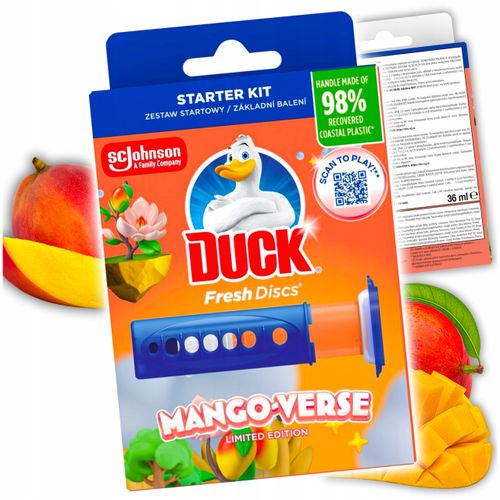 duck fresh discs mango verse - żelowy krążek do toalety 36ml + aplikator na Arena.pl