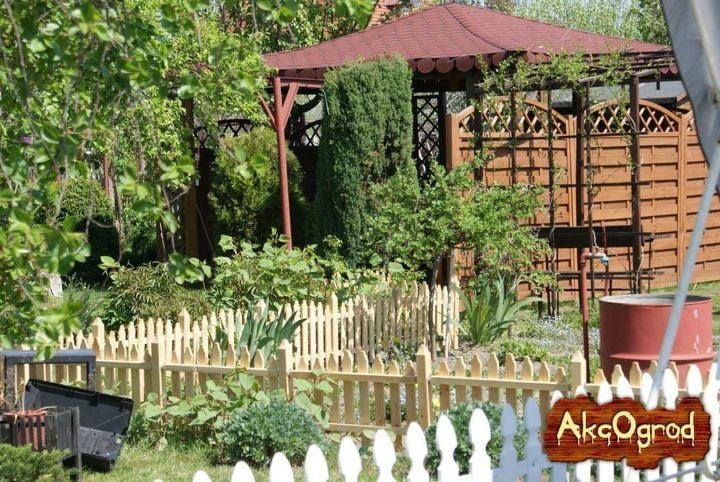 Płotek ogrodowy STONOGA płot drewniany impregnowany zdjęcie 10