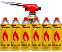 PALNIK na kartusze + 6x gaz kartusz gazowy Alpen camping 400ml