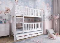 ŁÓŻKO PIĘTROWE 3- osobowe AGATA 80x180