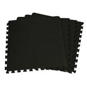 Mata do ćwiczen puzzle EB FIT 60x60x1,0cm 4 szt czarna 60x60cm