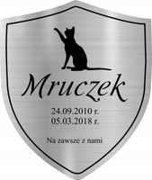 Tabliczka nagrobna pamiątkowa dla psa kota GRAWER ZDJĘCIA data imię napis