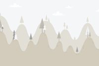 Fototapeta Bajkowy Las Góry NATURA dla Dzieci 368cm x 254cm