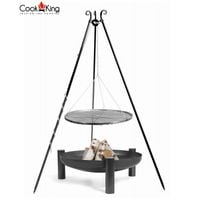 GRILL OGRODOWY COOKKING 180 CM, STALOWY RUSZT 70 CM + PALENISKO PALMA 80 CM