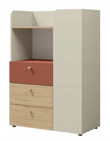 Komodo-Regał Do Pokoju Młodzieżowego 80cm Koral YOKO JR -3 Kolory Do Wyboru