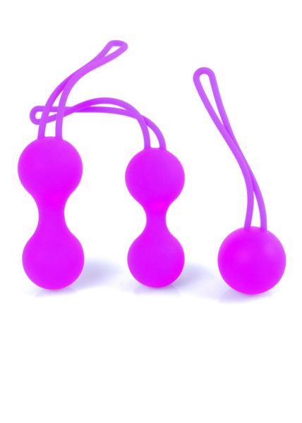 Kulki-Silicone Kegal Balls Set - Purple zdjęcie 1