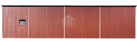Hala - Garaż blaszany 12x5m brama dwuskrzydłowa drzwi okno rynna SO172