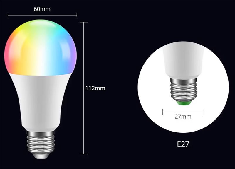 Inteligentna Żarówka LED E27 Matter WiFi HomeKit Google Home Alexa zdjęcie 10