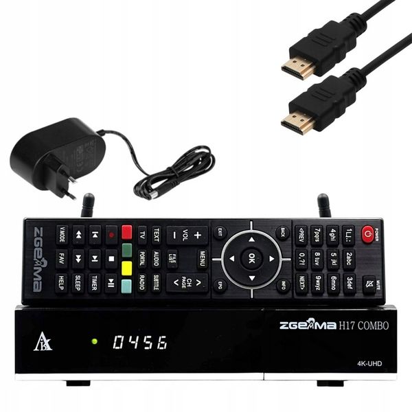 ZGEMMA H17 Combo Wi-Fi DEKODER 4K ENIGMA2 E2 IPTV Cccam OsCam zdjęcie 1