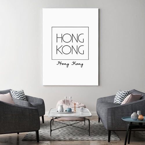 Deco Panel, Napis Hongkong 60x90 na Arena.pl