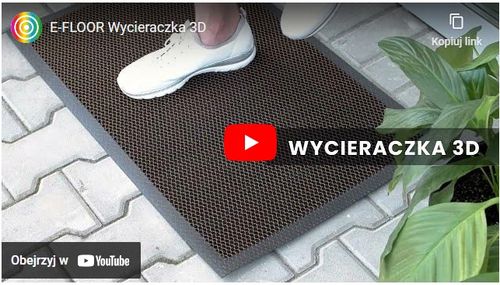 WYCIERACZKA POD DRZWI DO BUTÓW 50x80cm BRĄZ SIATKA 3D WEJŚCIOWA ZEWNĘTRZNA na Arena.pl