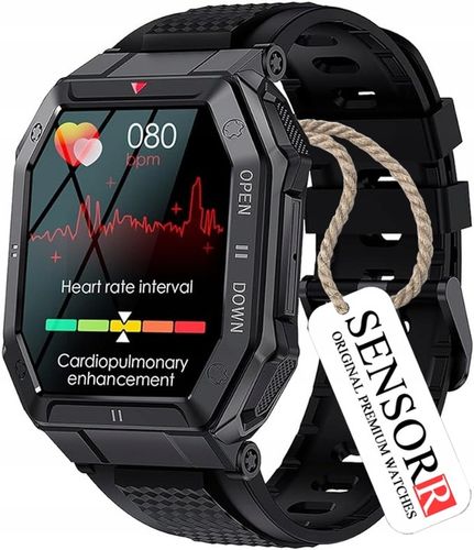 MOCNY WOJSKOWY ZEGAREK MĘSKI SMARTWATCH ROZMOWY SMS POLSKIE MENU ORYGINALNY na Arena.pl