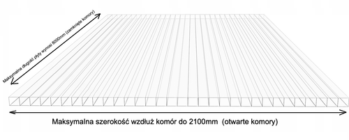 Poliwęglan komorowy 8000x1050, bezbarwny 4 mm na Arena.pl
