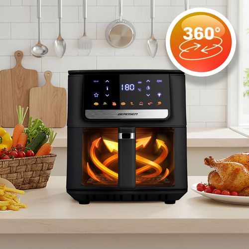 Frytkownica beztłuszczowa Air fryer Berdsen BD-662 czarna na Arena.pl