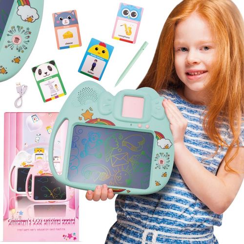 Tablet do rysowania 2w1 Czytnik kart do nauki języka angielskiego 112 kart na Arena.pl