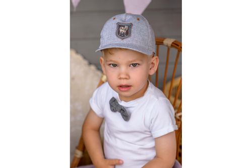 Jamiks TOFIK czapka z daszkiem naszywka szara 54-56 na Arena.pl