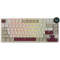 royal kludge rk n80 rosy clouds gaming keyboard brown switch