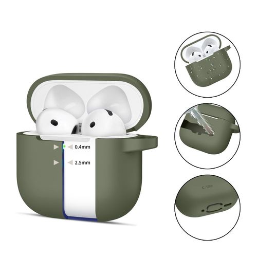 tech-protect silicone hook apple airpods 4 olive green na Arena.pl