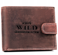 Kompaktowy męski portfel skórzany Always Wild RFID