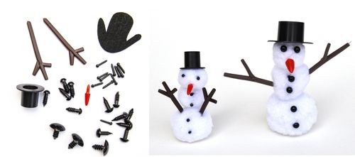 dodatki kreatywne do robienia bałwanków | BZK-6457 na Arena.pl