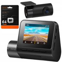 Kamera samochodowa 70mai Wideorejestrator A200 + tylna RC11 + karta 64GB