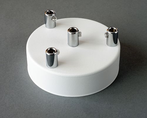 Podsufitka Biała 4 otwory 100mm + chrom na Arena.pl