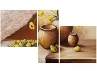 90X50CM MARTWA NATURA TRÓJ OBRAZ ŚCIANY