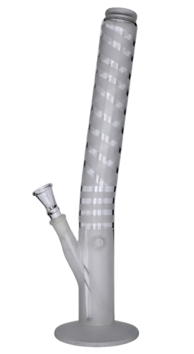 Szklane Bongo 45 cm z Matowym Wzorem - Fajka Wodna Chillout na Arena.pl