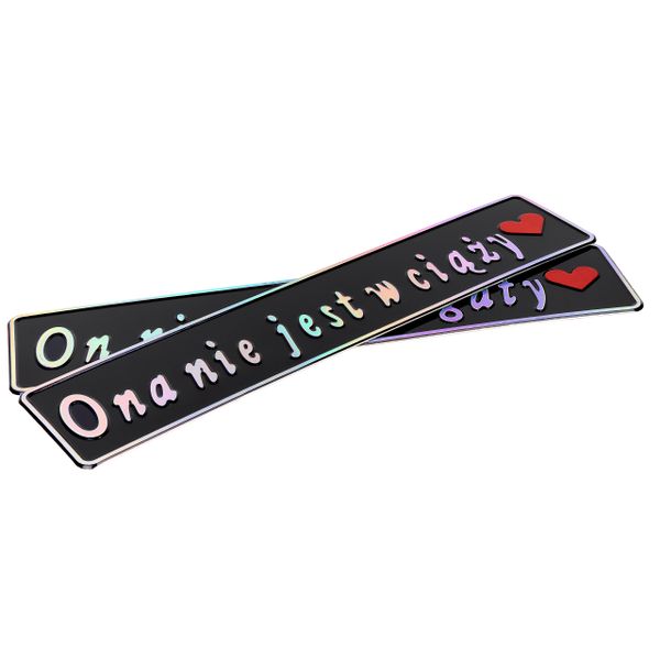 Tablice rejestracyjne ślubne On nie jest bogaty… zdjęcie 10