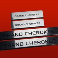 Listwa progowa JEEP GRAND CHEROKEE MK3 WK Stal nierdzewna 304 połysk z czar