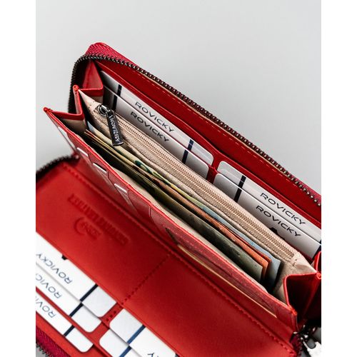 portfel damski w typie piórnika ze skóry naturalnej i ekologicznej na Arena.pl