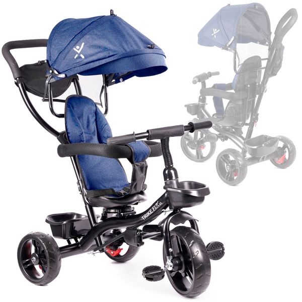Rowerek trójkołowy Trike Fix Lite granatowy zdjęcie 1