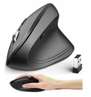 Mysz Pionowa Bezprzewodowa Myszka Ergonomiczna Wertykalna 2.4Ghz Do Pracy