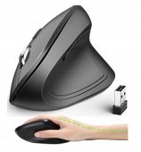 Mysz Pionowa Bezprzewodowa Myszka Ergonomiczna Wertykalna 2.4Ghz Do Pracy
