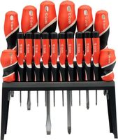 YATO ZESTAW ŚRUBOKRĘTÓW WKRĘTAKÓW Z MAGNESEM PH PŁASKI TORX 18SZT YT-25982