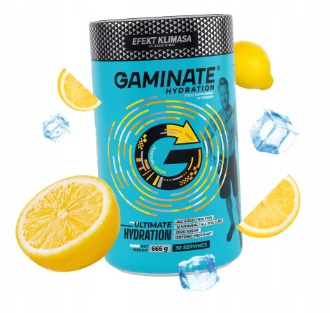 Gaminate Hydration LEMON pierwszy izotonik w proszku bez cukru na Arena.pl