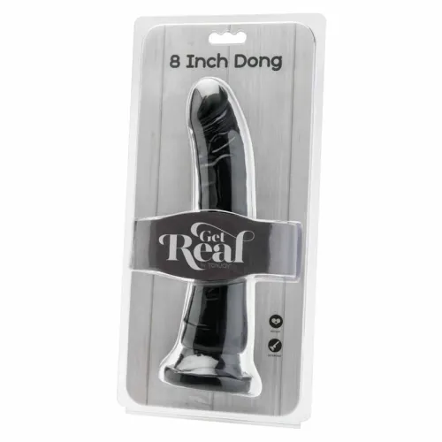 get real dong 20,5 cm czarny - model anatomiczny pvc na Arena.pl