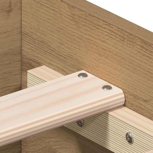 Ramka łóżka Artisan dąb 100x200 cm z drewna inżynieryjnego na Arena.pl