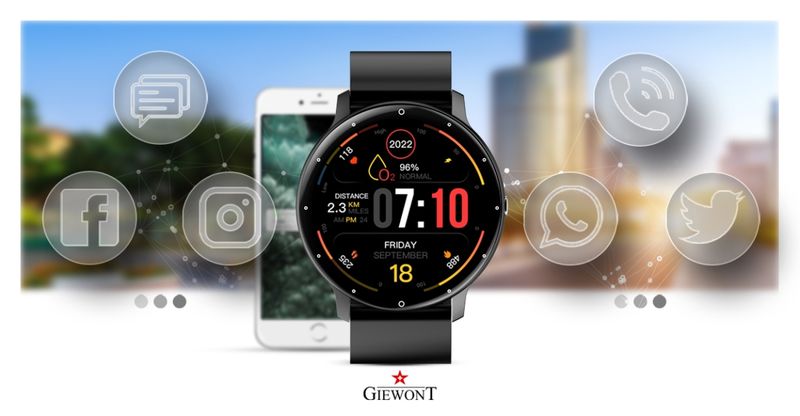 Smartwatch Giewont GW120-2 PRO Czarny zdjęcie 11