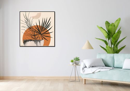 Plakat 90x90cm Palmowy Zachód na Arena.pl