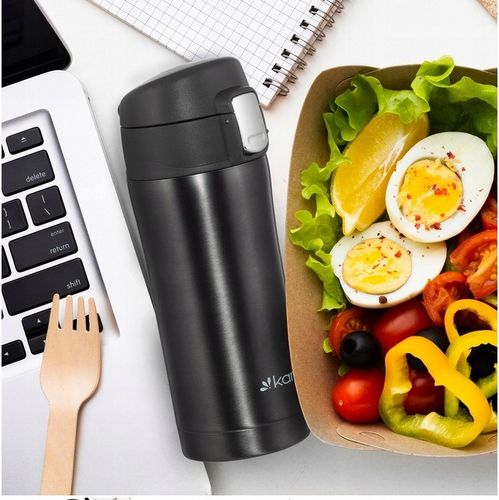 KUBEK TERMICZNY STALOWY TERMOS BIDON Z USTNIKIEM na Arena.pl