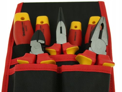 Zestaw narzędzi izolowanych / Kieszeń z narzędziami izolowanymi 1kV 7szt na Arena.pl