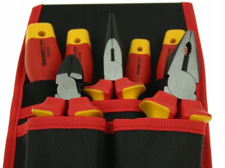 Zestaw narzędzi izolowanych / Kieszeń z narzędziami izolowanymi 1kV 7szt zdjęcie 4