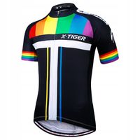 T-Shirt Koszulka Rowerowa Męska X-Tiger Z Kieszeniami Wiosna Lato LGBT 5XL
