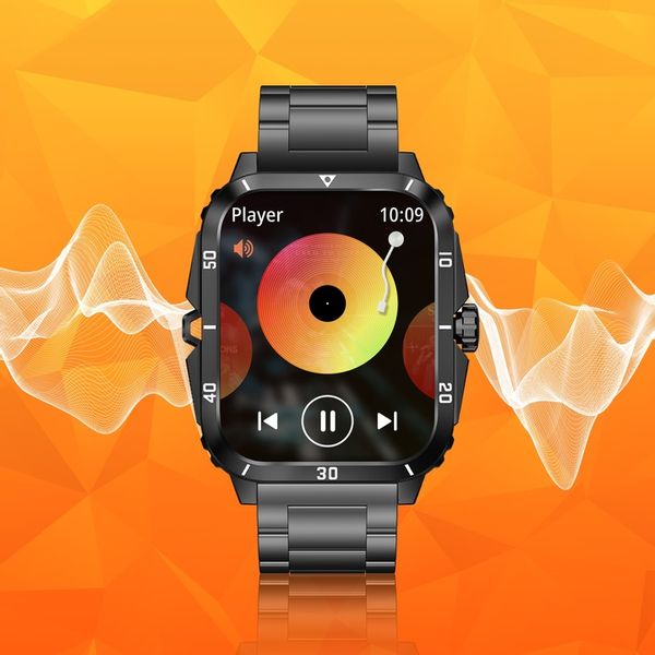 Smartwatch Zegarek Męski Wodooporny PL Menu Rozmowy Smart Watch 3 Paski zdjęcie 11